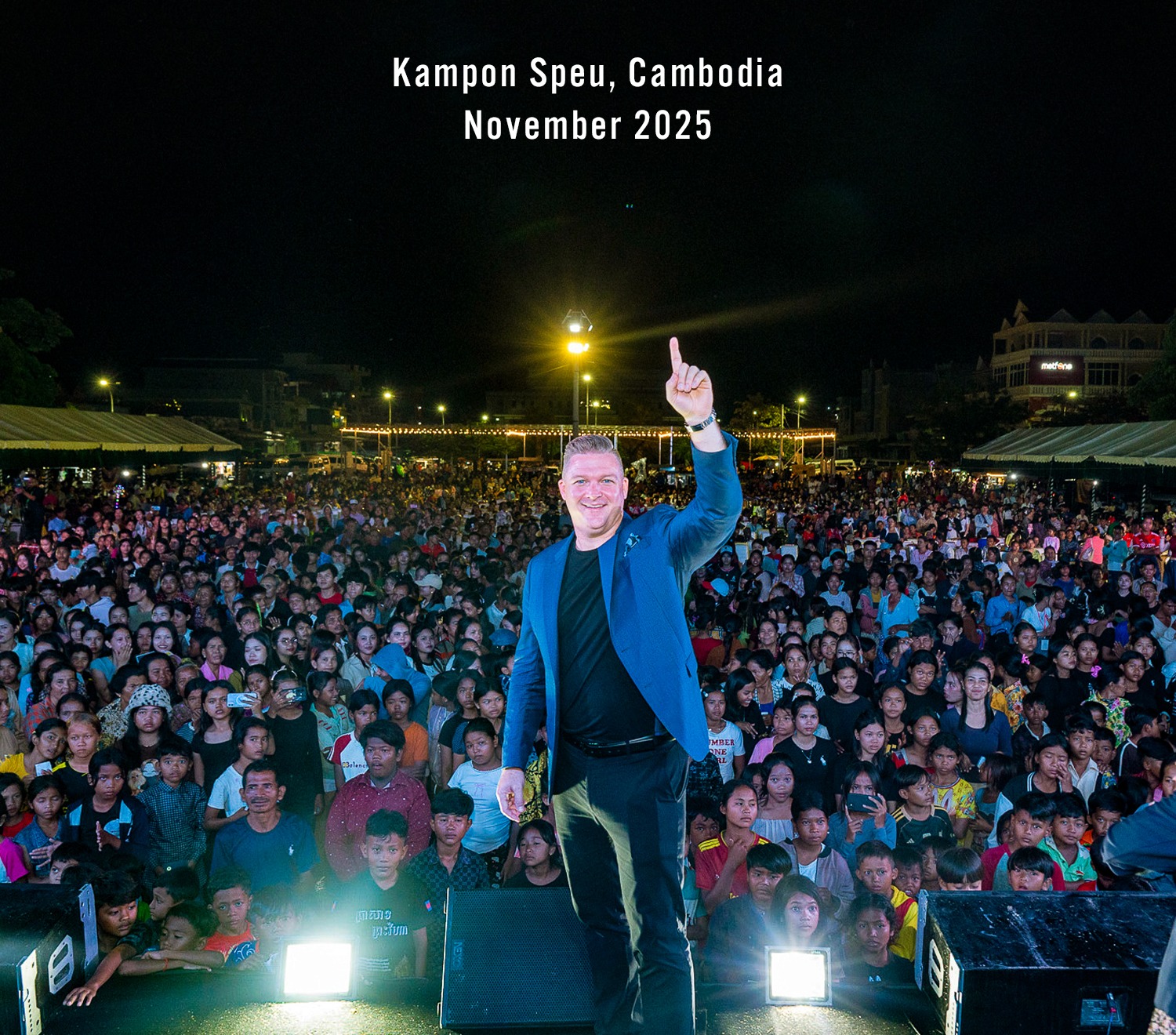 People responding during a Gospel outreach in Cambodia