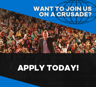 Want to join us on a crusade? image - Apply Today